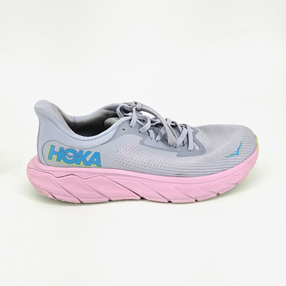 Hoka Arahi 7 Illusion Pink Green Stability Running Shoes Women's Size 9.5